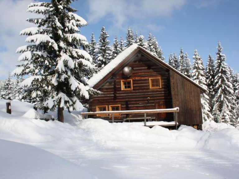 Herrliche Winterlandschaft in der Skihütte in Dachstein West